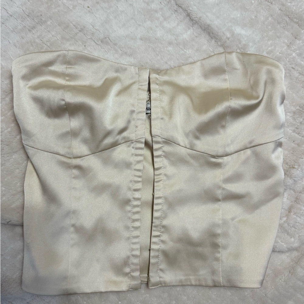 Abercrombie & Fitch Strapless Cream Dress